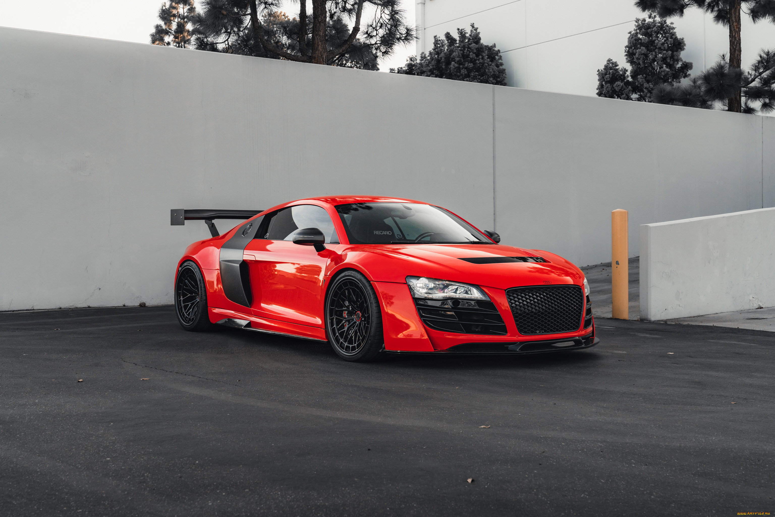 audi r8, , audi, r8, sportcar, supercar, red, parking